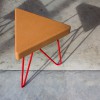 Table-tabouret Liege rouge