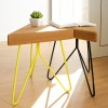 Table-tabouret Liege Jaune