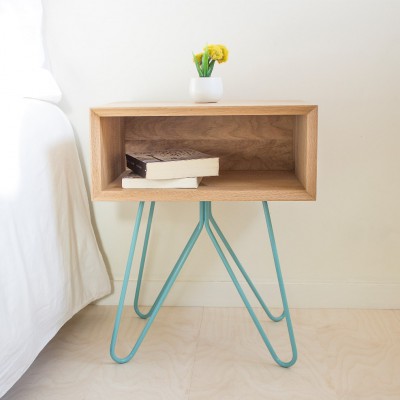 Table d'appoint/chevet NOVE Bleue