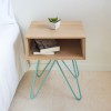 Table d'appoint/chevet NOVE Bleue