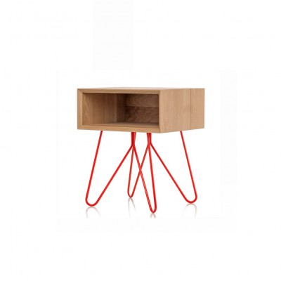 Table d'appoint/chevet NOVE Rouge