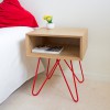 Table d'appoint/chevet NOVE Rouge