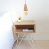 Table d'appoint/chevet NOVE Blanc