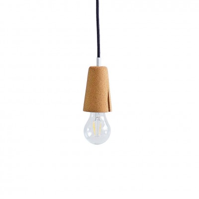 Lampe Cordelette liege clair noire