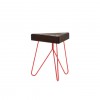 Table-tabouret Liege rouge