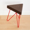 Table-tabouret Liege rouge