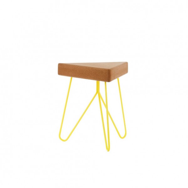 Table-tabouret Liege Jaune