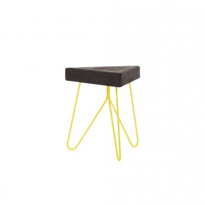 Table-tabouret Liege Jaune