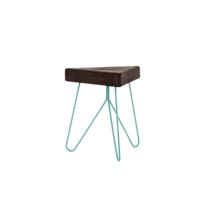 Cork Table-Stool Blue