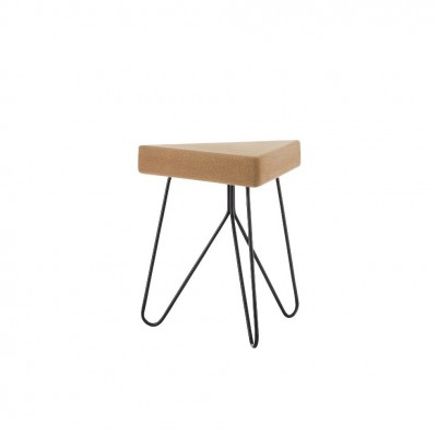 Cork Table-Stool Black