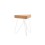 Table-tabouret Liege blanc
