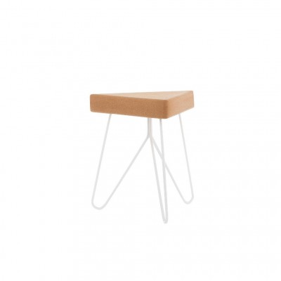 Cork Table-Stool White