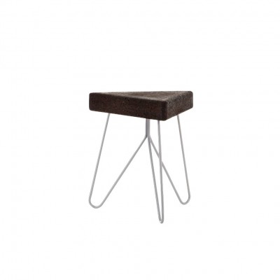 Cork Table-Stool Grey
