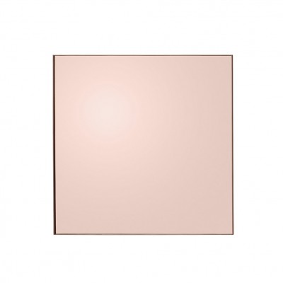 Miroir teinte carré rose