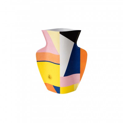 Covering vase cubistic