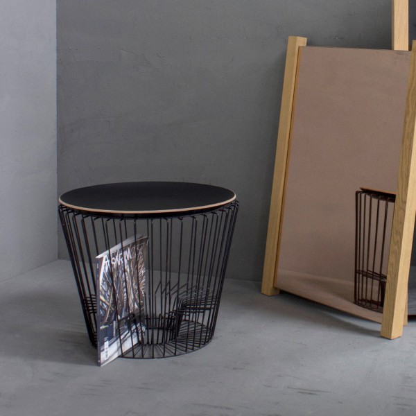 Black magazine table Black cover Arne Concept