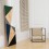 Tableau de bois Angle vert