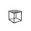 Cube Table oak and marble black