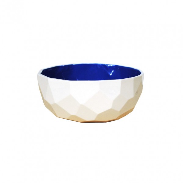 faceted cup Blue