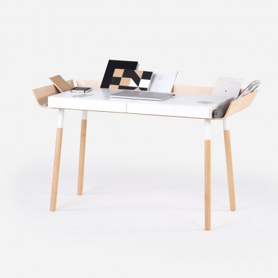 Large Open desk White