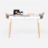 Large Open desk White