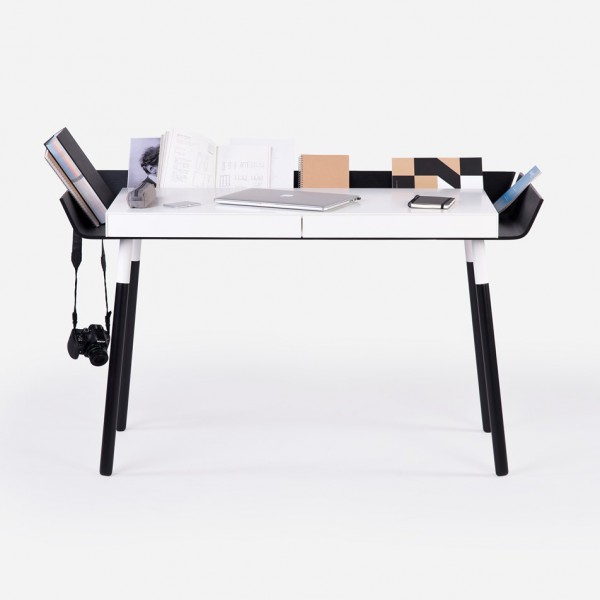 Large Open desk Black