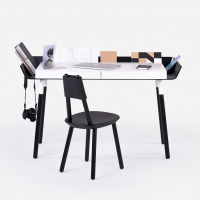 Large Open desk Black