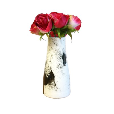 Vase dripping noir