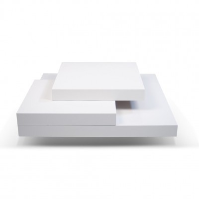 Table-basse multi-cubes Blanche