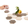 White and wood 3D tables tiles