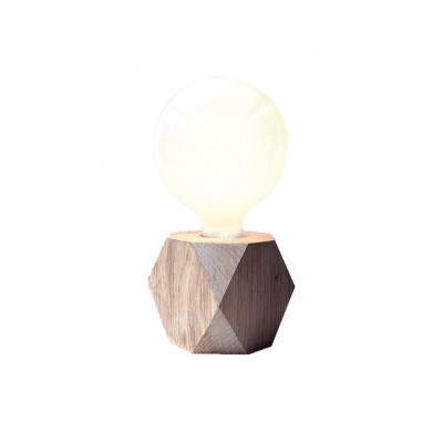 lampe socle en bois