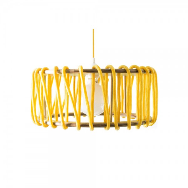 Yellow macaron lamp