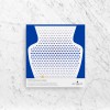 Perforated white cover vase