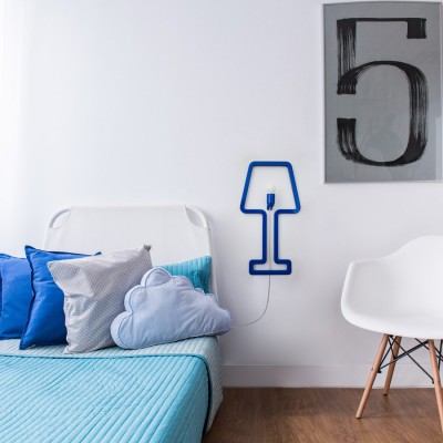 Lampe Minimaliste bleue