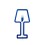 ColoredShape lamp blue