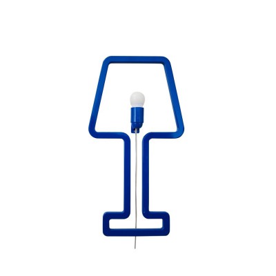 Lampe Minimaliste bleue