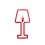 ColoredShape lamp red