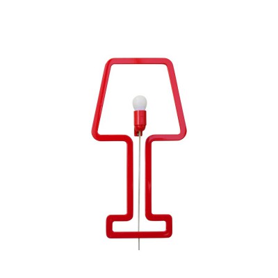 Lampe Minimaliste rouge