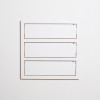 Triple Etagère slim feuille blanche