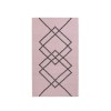 Rug Borg 01 Pink and white