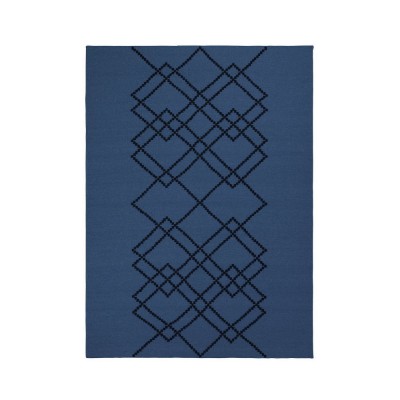 Rug Borg 02 dark blue et noir