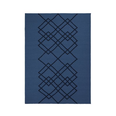 Rug Borg 02 dark blue et noir