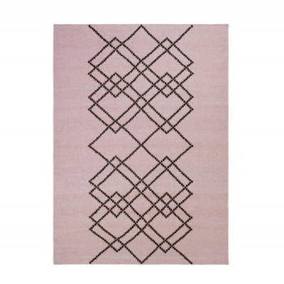 Rug Borg 03 pink and black