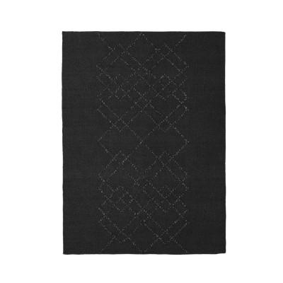 Tapis Borg medium noir et blanc