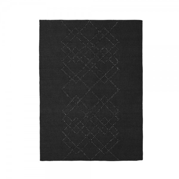 Tapis Borg medium noir et blanc