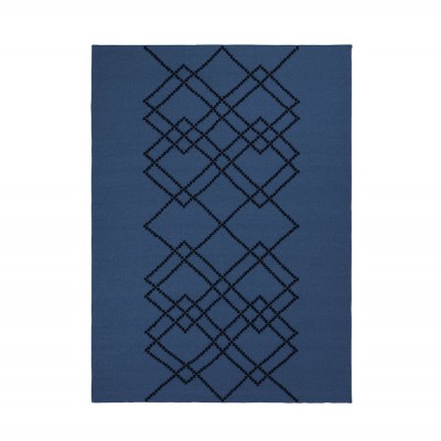 Tapis Borg bleu foncé