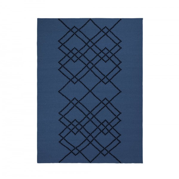 Tapis Borg bleu foncé