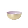 Bowl brass enamel light rose