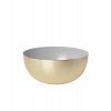 Bowl brass enamel grey