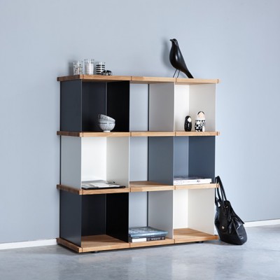 Large Cube Shelf massive oak